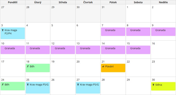 kalendar vyplneny