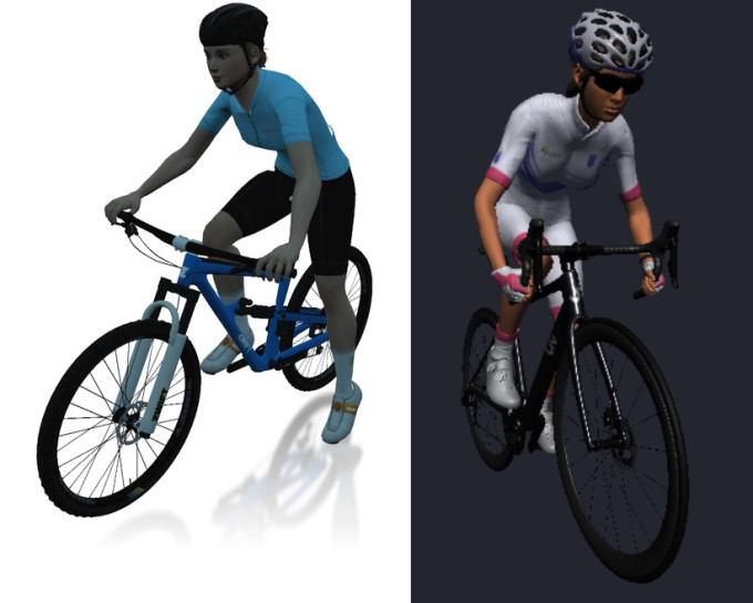 avatary Zwift a Rouvy